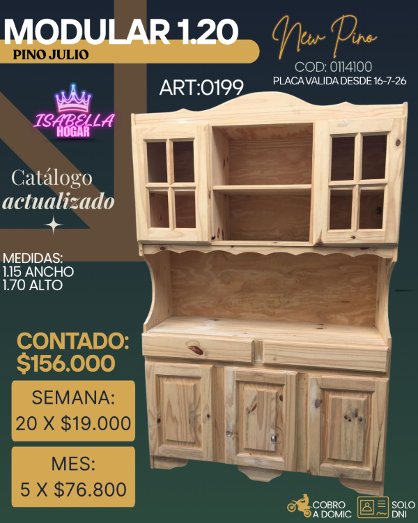 Producto - MODULAR PINO 1.20