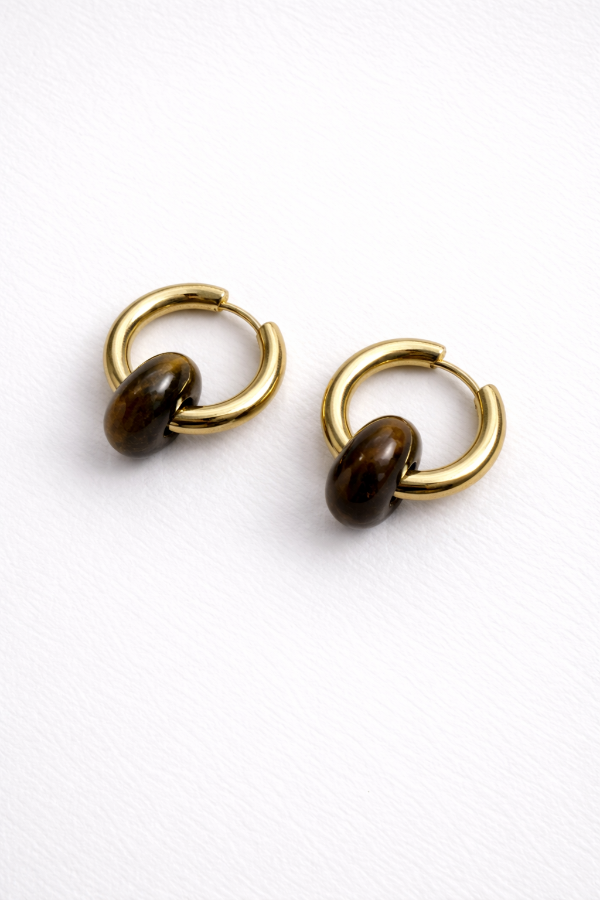 Producto - Argollas Dona Ojo de Tigre