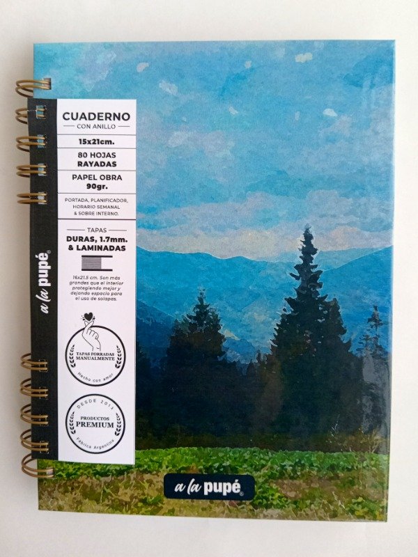 Producto - Cuaderno Tapa Dura Hojas Rayadas 15 x 21 Paisaje