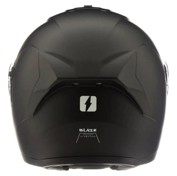 Producto - CASCOS MAC BLAZE SOLID BLACK MATE REBATIBLE - 3