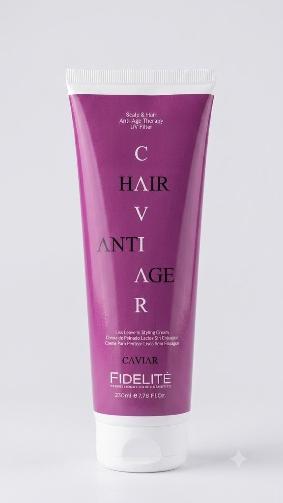 Producto - OJ95 CREMA DE PEINAR FIDELITE CAVIAR ANTI AGE PARA CABELLO LACIO 230ML