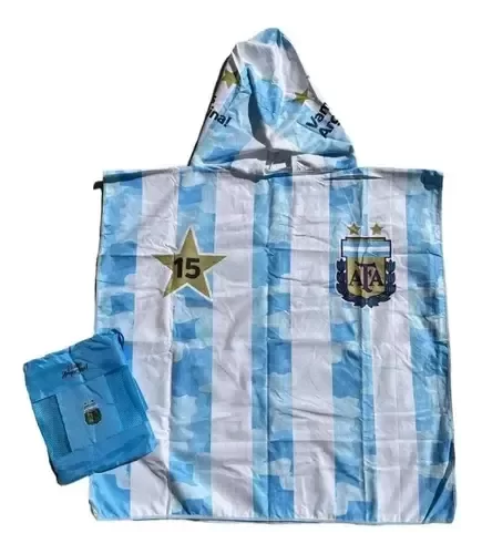 Producto - Seleccion Argentina Poncho Infantil 3