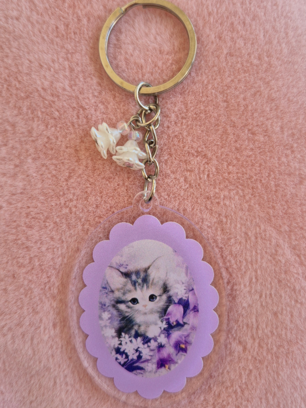 Producto - Llavero Gatito Lila
