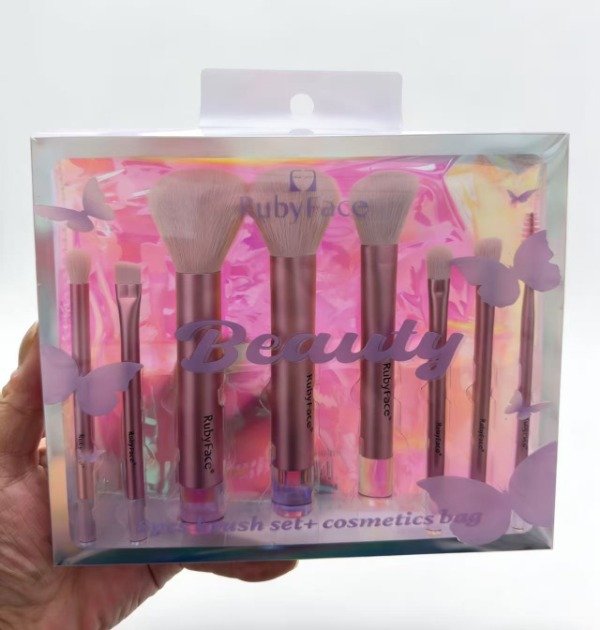 Producto - SET DE BROCHAS DE MAQUILLAJE RUBYFACE X8PC TMRT08