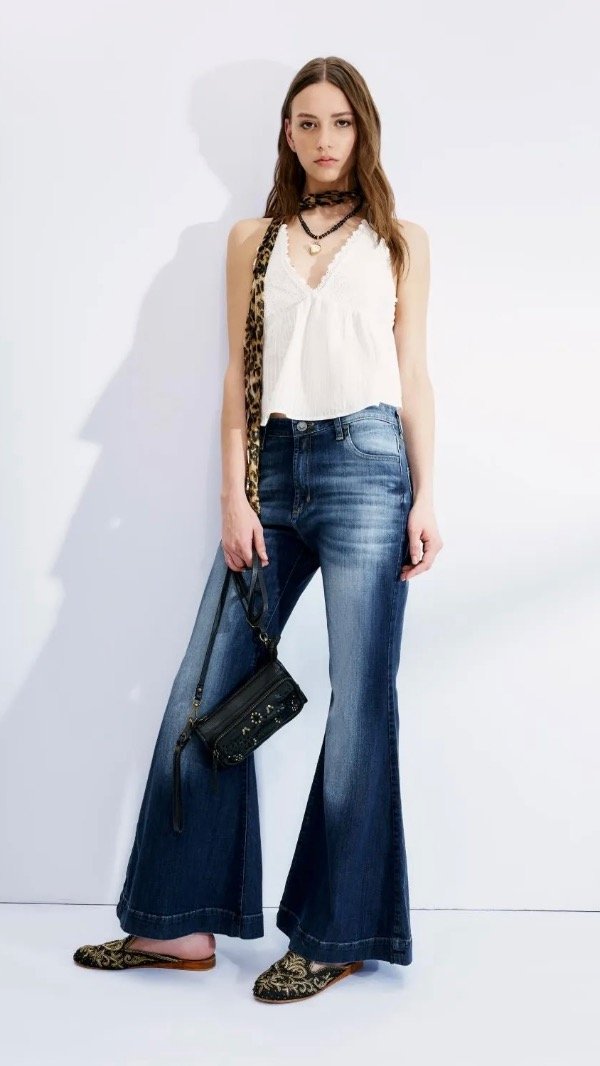 Producto - Jean seventies flower Rapsodia