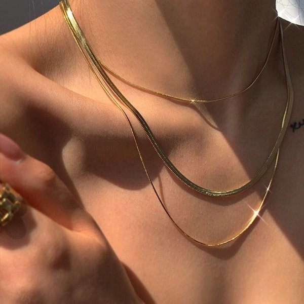 Producto - COLLAR TRIPLE DORADO