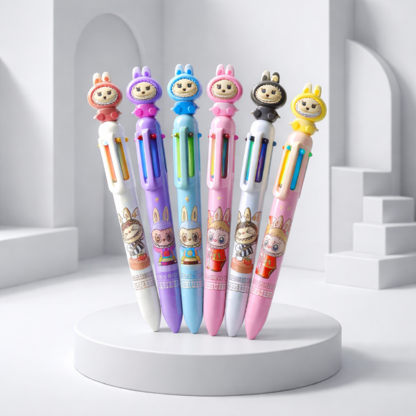 Producto - Birome Bolígrafo Multi x6 Colores Labubu 7196