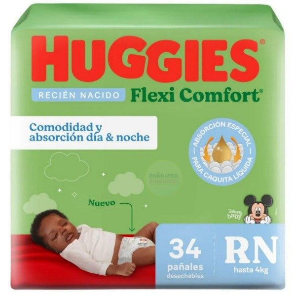 Producto - Pañales Huggies Flexi Comfort RN34