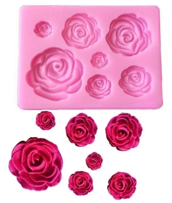 Producto - MOLDE SILICONA X7 ROSITAS