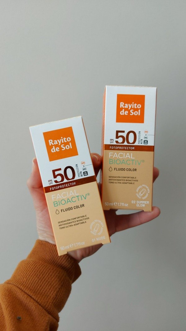 Producto - Protector solar facial Rayito de Sol con color