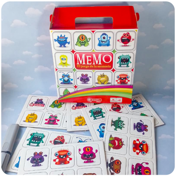 Producto - Memo - El Juego de la Memoria - Monstruos Divertidos