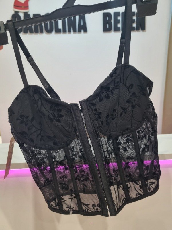 Producto - Corset tul negro