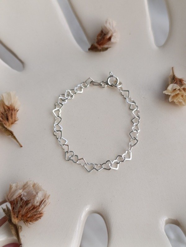 Producto - Pulsera de nena corazones - 0