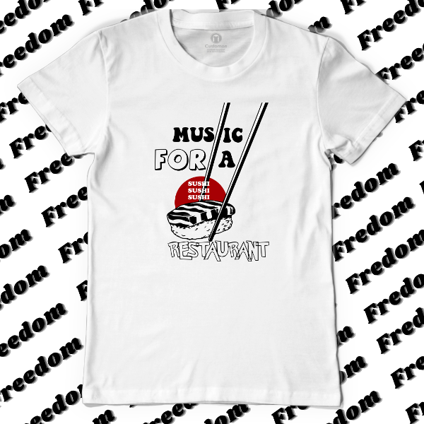 Remera MUSIC FOR A SUSHI RESTAURANT