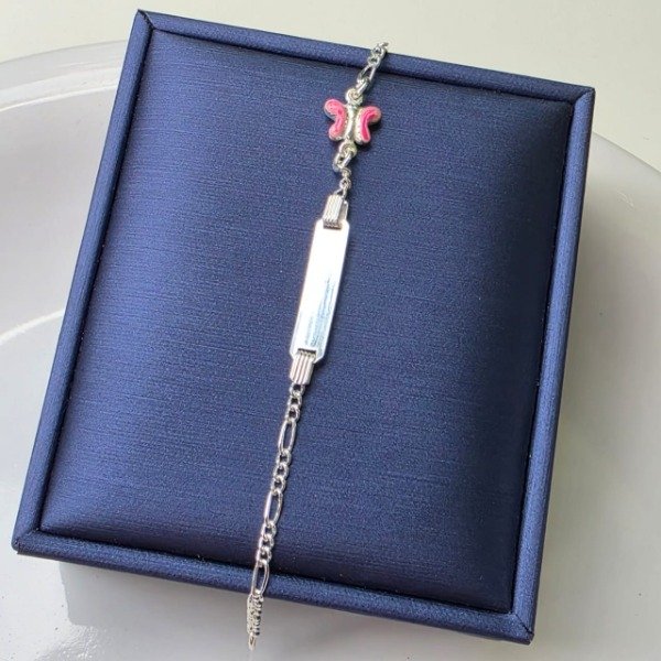 Producto - Pulsera infantil italiana 15,5 cm mariposa