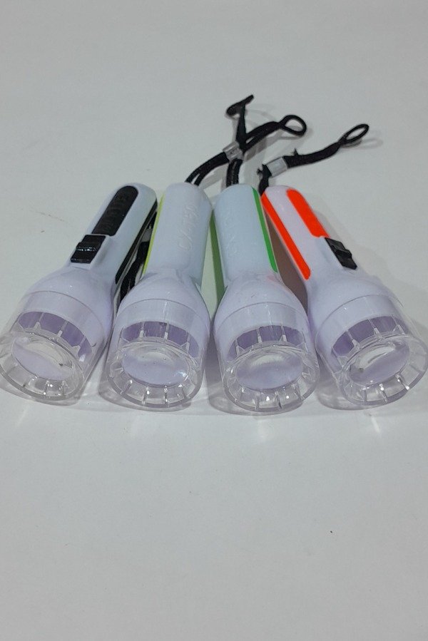 Producto - LINTERNA MEDIANA BLANCA C/LINEA COLOR