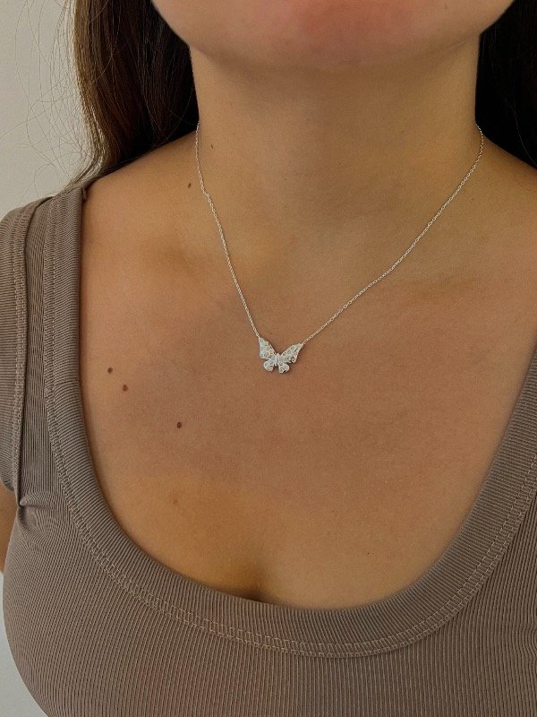 Producto - Collar mariposa con cubic 40-45cm