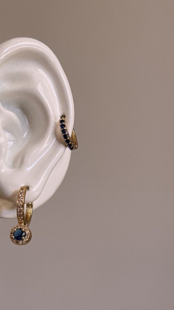 Producto - Aro argolla blue gold