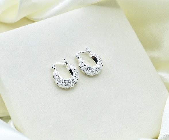 Producto - aros plateado cod a4324