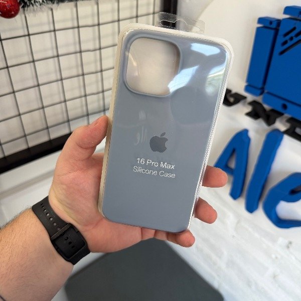 Producto - Silicone Case Gris Azulado - iPhone 16 Pro Max