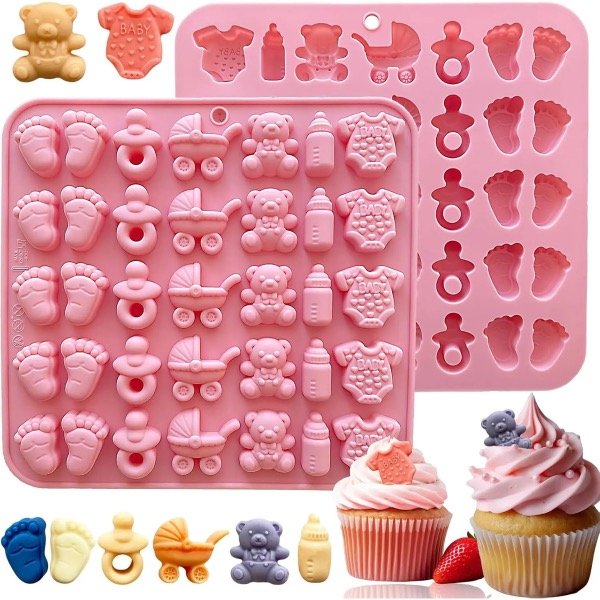 Producto - Molde de baby shower chupete pie mamadera - 0