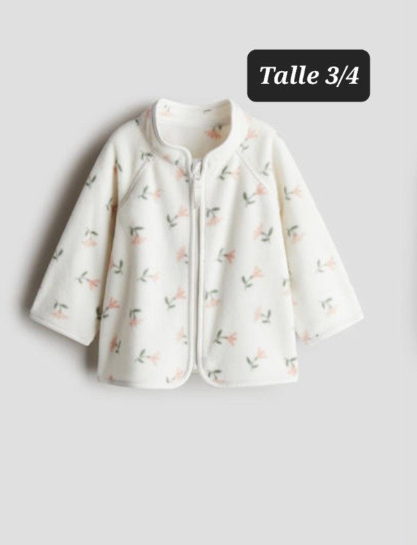 Producto - Campera micropolar HyM talle 3/4 flores