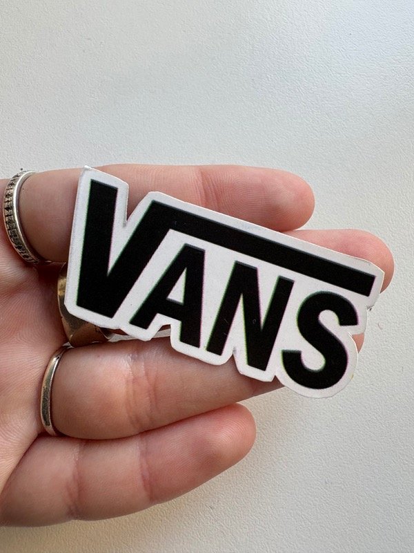 Producto - Sticker vans palabra