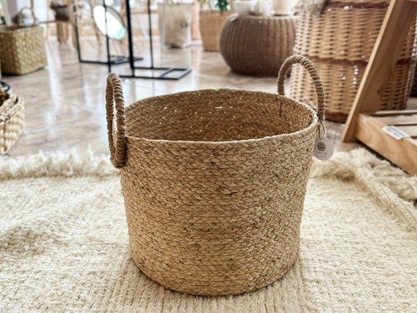 Producto - CANASTO YUTE CON AROS