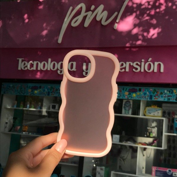 Producto - iPhone 15 Funda Wabes Rosa