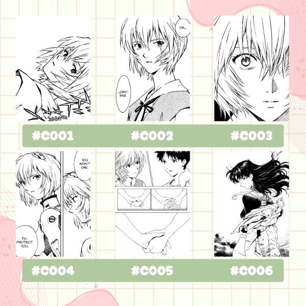 Producto - Evangelion // Postales foil - 3