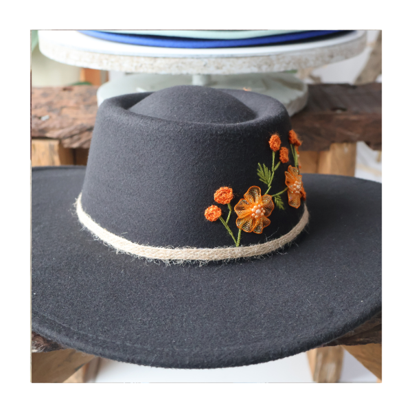 Producto - Sombrero Paño Bordado - 8