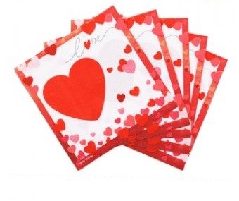 Producto - SERVILLETA DE PAPEL LOVE ENAMORADOS 25x25cm x 20 unidades