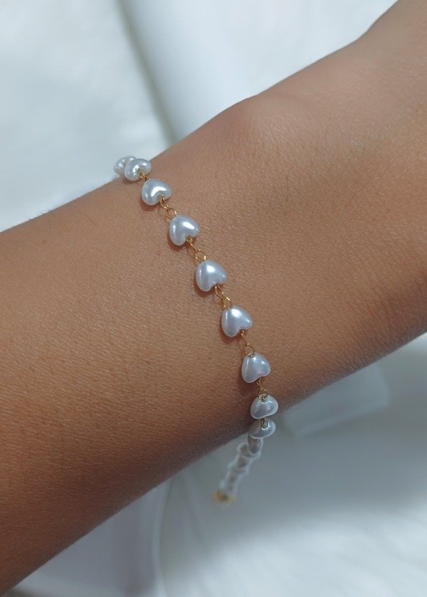 Producto - PULSERA PERLITAS CORAZON