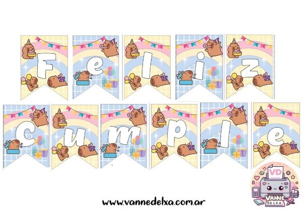 Producto - BANDERIN ,CAPIBARA