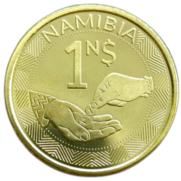 Producto - Namibia 1 Dolar 2025 Manos - Comercio UC#209 Unc