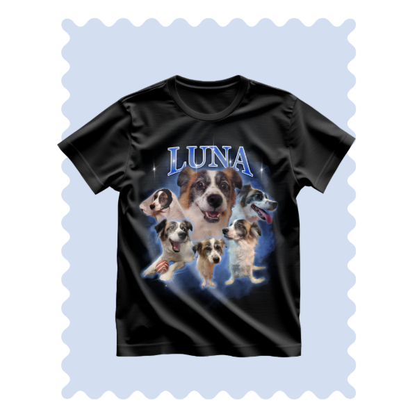 Producto - Remera COLLAGE Personalizada con Fotos de tu Mascota