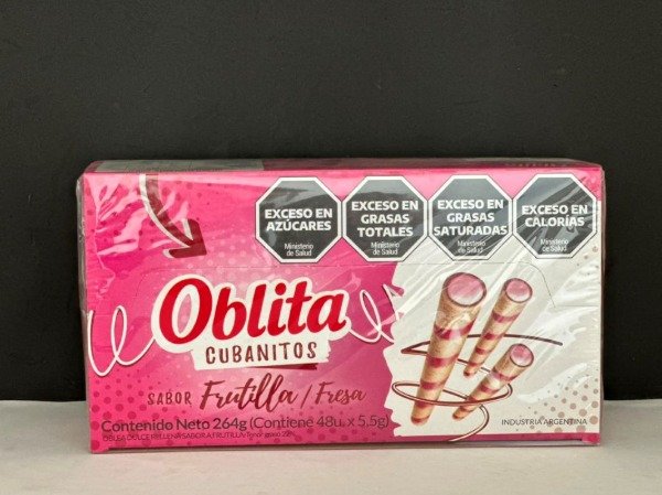 Producto - Cubanitos Oblita Frutilla