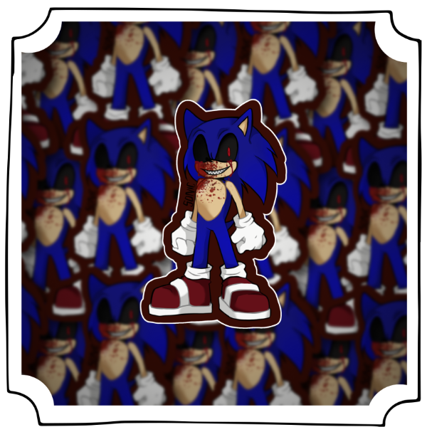 Producto - Sticker 8cm Sonic.Exe