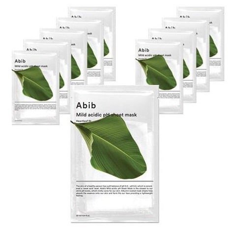 Producto - Abib Mild Acidic pH Sheet Mask Heartleaf Fit 10/u