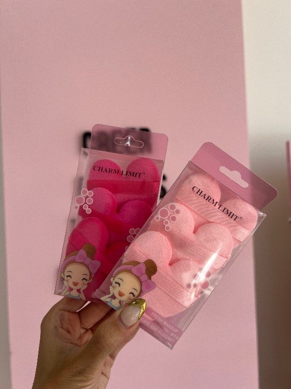 Producto - Esponja para polvo grande corazon