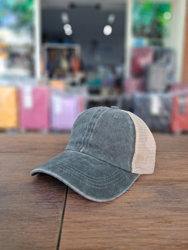 Producto - Gorra Trucker Prelavada Gris art 125810