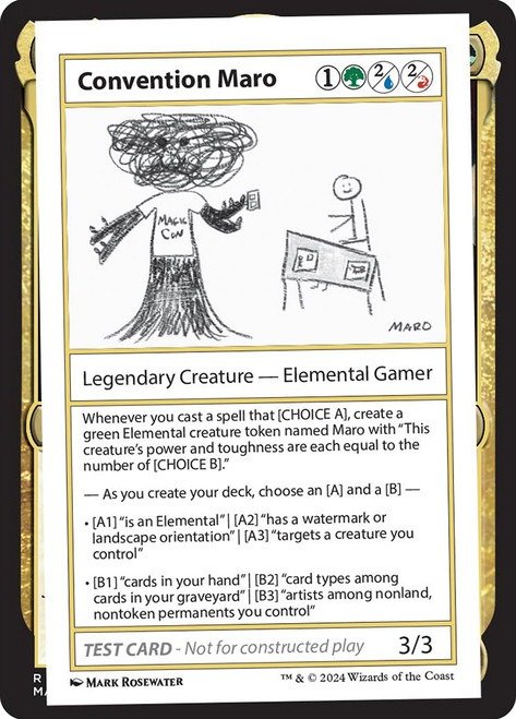 Producto - Convention Maro Mystery Booster - Test Cards