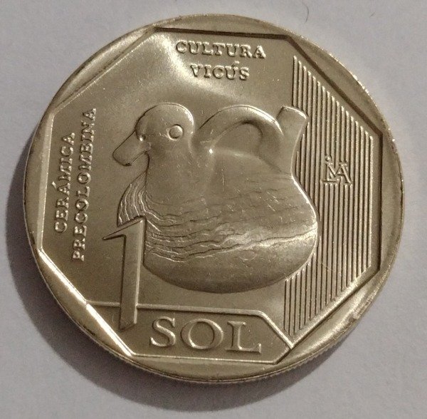 Producto - Perú 1 sol serie "cerámica precolombina".  (3) Cultura Vicus 2025
