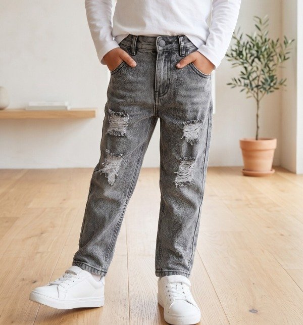 Producto - Jeans Mom Gris (MOM-01)