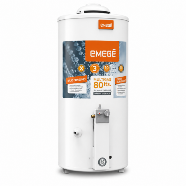 Producto - Termotanque EMEGE Gas - 80 LTS Colgar o Apoyar.