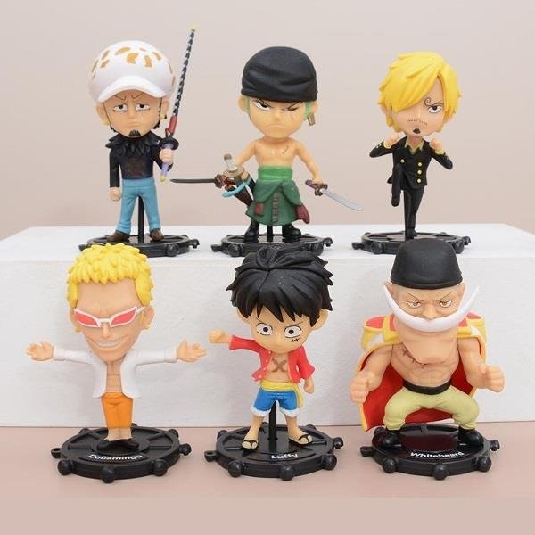 Producto - GASHAPONES ONE PIECE 6PCS SIZE 9 CM