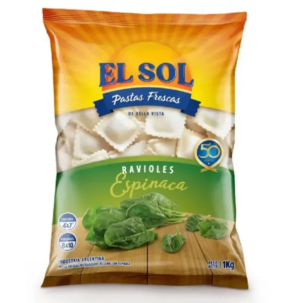 Producto - RAVIOLES ESPINACA KG