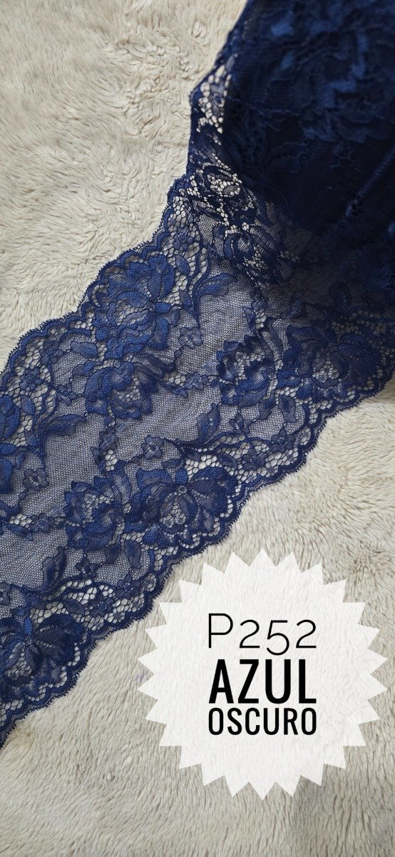 Producto - P252 PUNTILLA AZUL MARINO 18 cm