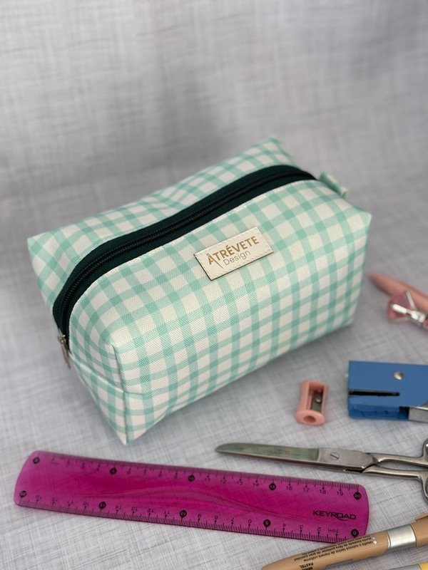 Producto - Cartu cubo - cuadrille verde