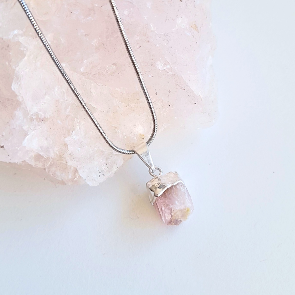 Producto - Collar Cuarzo Rosa Mini